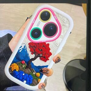 Colorful Tree Design Phone Case